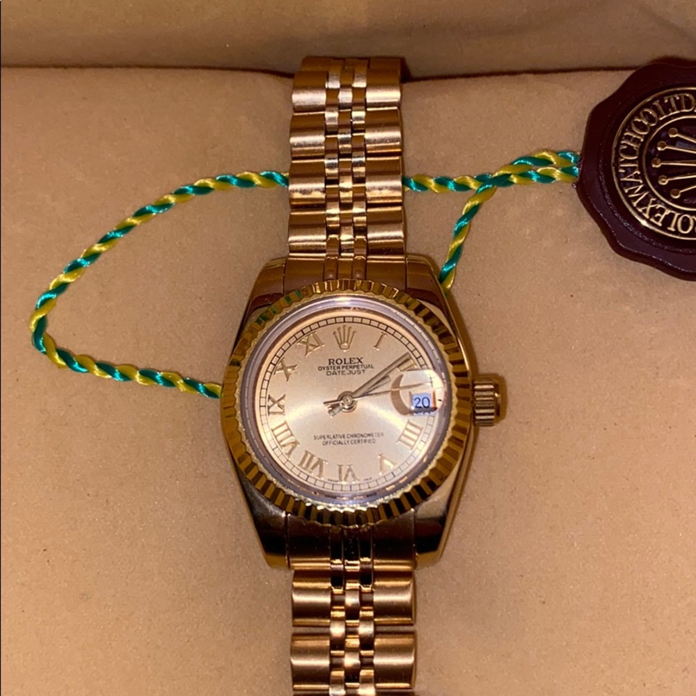 Women’s Small Face Yellow Gold Oyster Rolex Watch